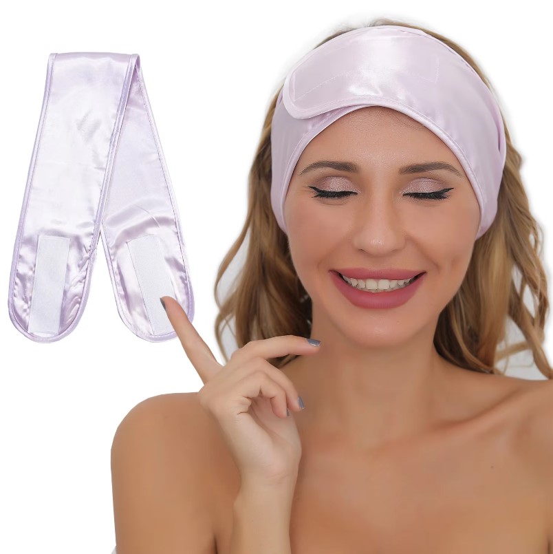Home Textiles Face Towel - Fascia per capelli in raso setoso,